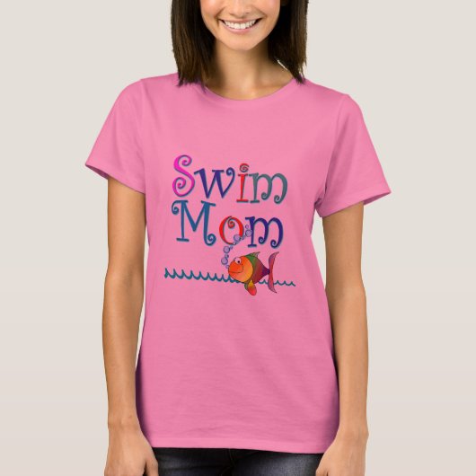 Swim mama t-shirt (Voorkant)