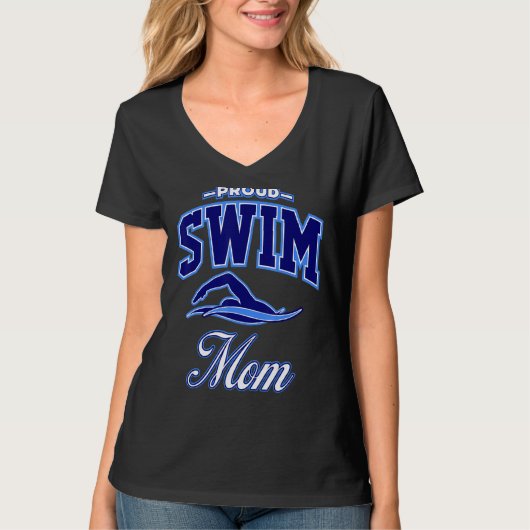 Swim mama t-shirt (Voorkant)