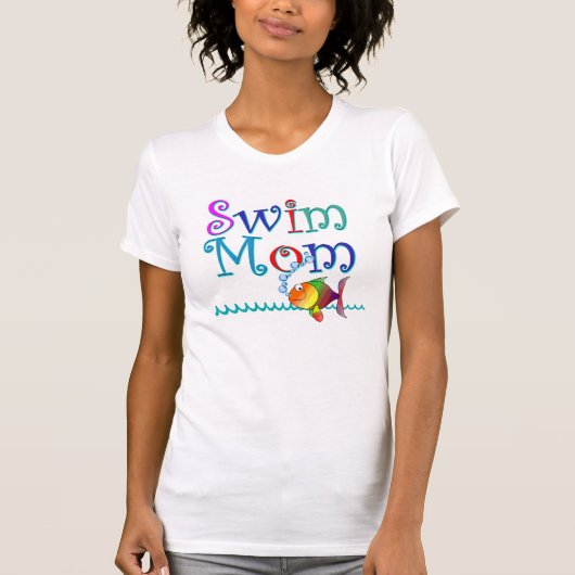 Swim mama t-shirt (Voorkant)