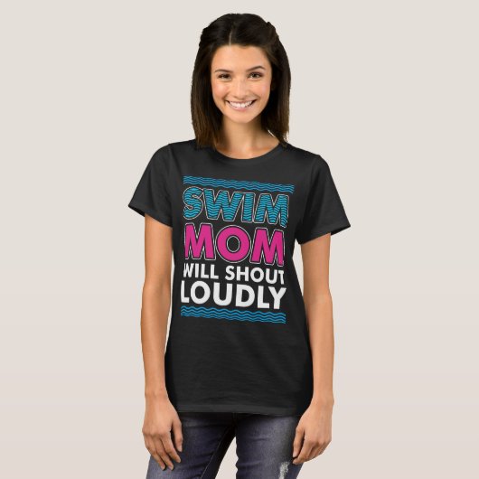 Swim mama zal Louly Tshirt uitschreeuwen (Voorkant volledig)