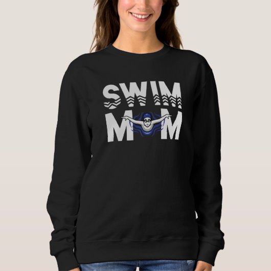 Swim mama zwemmers Mothers Trui (Voorkant)
