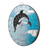 Swim met dolfijnen dartbord (Voorkant Rechts)