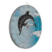 Swim met dolfijnen dartbord (Voorkant Links)