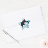 Swim met dolfijnen ster sticker (Envelop)