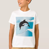 Swim met dolfijnen t-shirt (Voorkant)