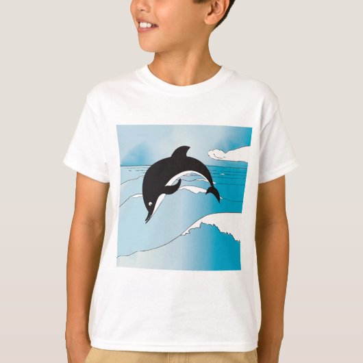 Swim met dolfijnen t-shirt (Voorkant)