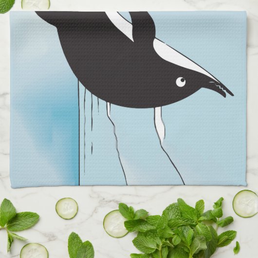 Swim met dolfijnen theedoek (Gevouwen)