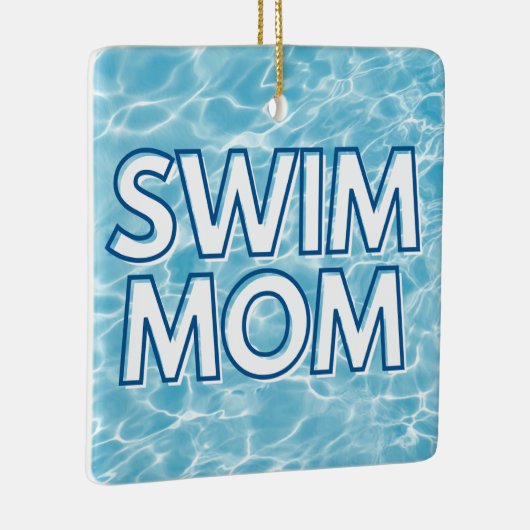 Swim Mom Christmas Ornament (Rechts)