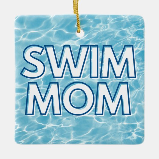 Swim Mom Christmas Ornament (Voorkant)