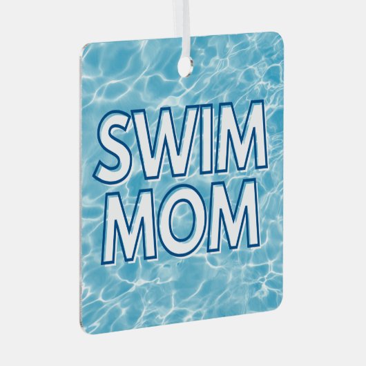 Swim Mom Christmas Ornament (Voorkant Rechts)