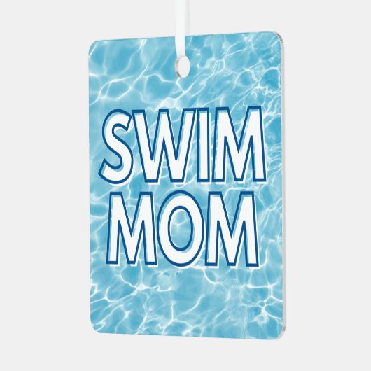 Swim Mom Christmas Ornament (Voorkant links)