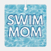 Swim Mom Christmas Ornament (Achterkant)