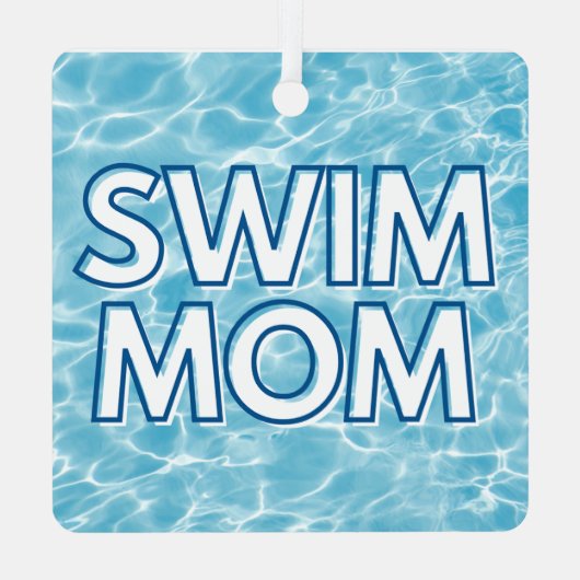 Swim Mom Christmas Ornament (Achterkant)