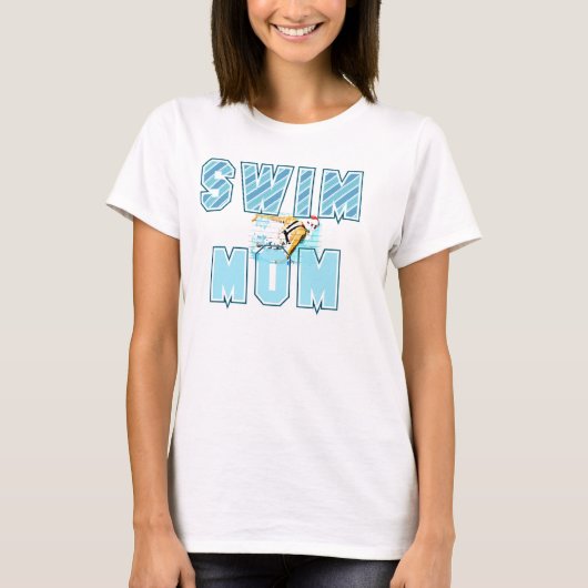 SWIM MOM LADIES T-SHIRT (Voorkant)