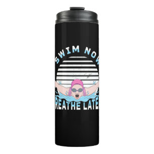 Swim nu breekt later thermosbeker