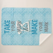 Swim-ontwerp met merk en merk sherpa deken (Voorkant (horizontaal))