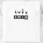 SWIM Ovaal Decal Ovale Sticker (Tas)
