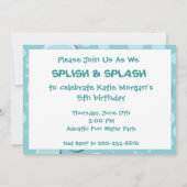 Swim Party Kaart (Achterkant)