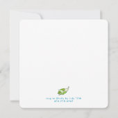 Swim Party Zee Turtles Summer Birthday Kaart (Achterkant)