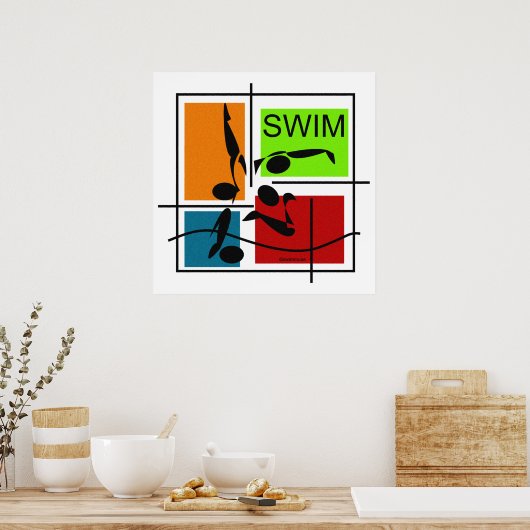 Swim Quartet Poster (Keuken)