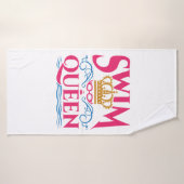 Swim Queen Swimming Swimmer Women Girls Badhanddoek (Badhanddoek)