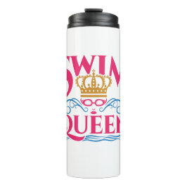 Swim Queen Swimming Swimmer Women Girls Thermosbeker