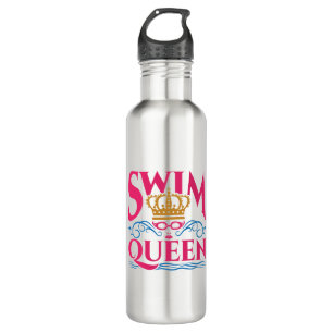 Swim Queen Swimming Swimmer Women Girls Waterfles