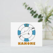 Swim Ring Light Blue Briefkaart (Staand voorkant)