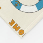 Swim Ring Light Blue Fleece Deken (Hoek)