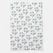 Swim Ring Light Blue Theedoek (Verticaal)