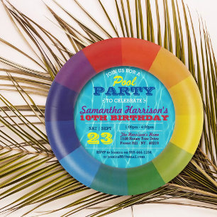 Swim Ring Summer Party Pool Birthday Invitations Kaart