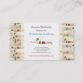 Swim School Swimming Teacher Frans Visitekaartje