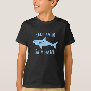 Swim Sneller Funny Shark Swimming Gift T-shirt
