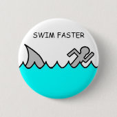 Swim sneller ronde button 5,7 cm (Voorkant)