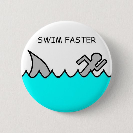 Swim sneller ronde button 5,7 cm (Voorkant)