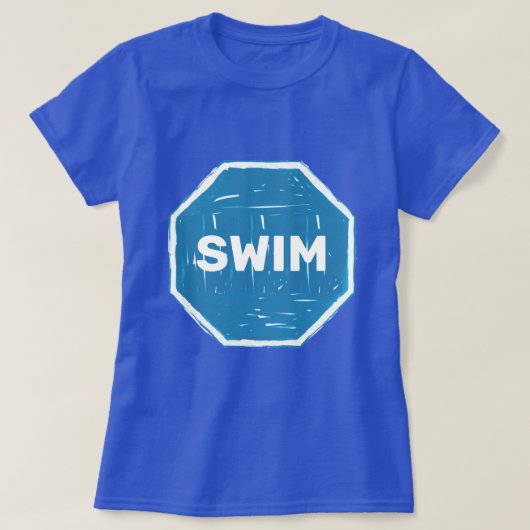 Swim-stopteken T-shirt (Design voorkant)