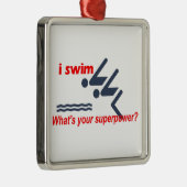 Swim superkracht metalen ornament (Rechts)