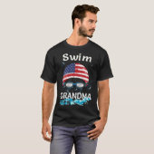 Swim Swimmer Funny Swimming Grandma Goggles Cap ho T-shirt (Voorkant volledig)