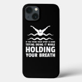 Swim Swimmer Funny Swimming Sport Practice Design Case-Mate iPhone Case (Achterkant)