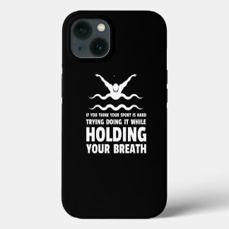 Swim Swimmer Funny Swimming Sport Practice Design iPhone 13 Hoesje