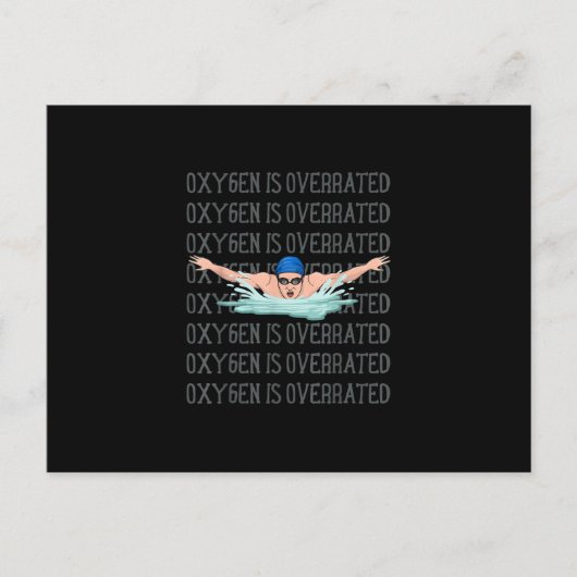 Swim Swimmer Love Funny Swimming Boy Sport Briefkaart (Voorkant)