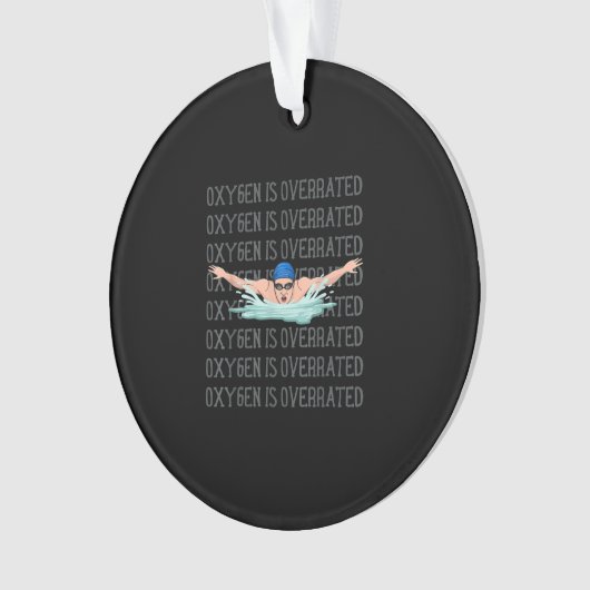 Swim Swimmer Love Funny Swimming Boy Sport Ornament (voorkant)