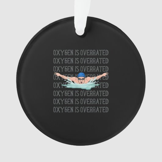 Swim Swimmer Love Funny Swimming Boy Sport Ornament (voorkant)
