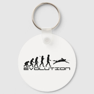Swim Swimmer Sport Evolution Art Sleutelhanger