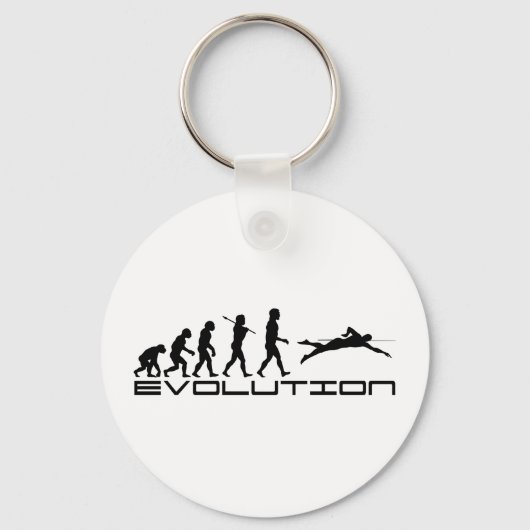 Swim Swimmer Sport Evolution Art Sleutelhanger (Voorkant)