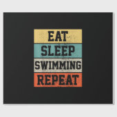 Swim Swimmer Swimming Gift Cadeaupapier (Vlak)