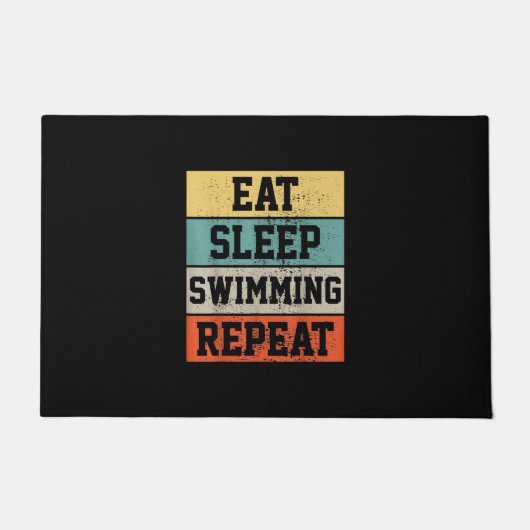 Swim Swimmer Swimming Gift Deurmat (Voorkant)