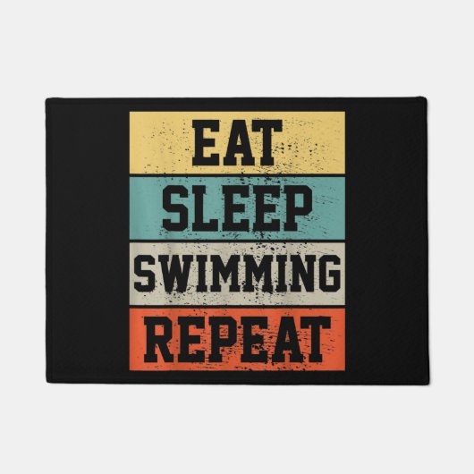Swim Swimmer Swimming Gift Deurmat (Voorkant)