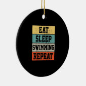Swim Swimmer Swimming Gift Keramisch Ornament (Rechts)