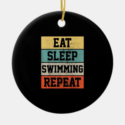 Swim Swimmer Swimming Gift Keramisch Ornament (Voorkant)